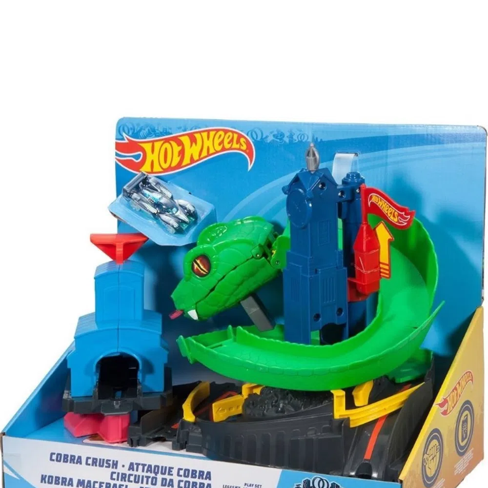 Brinquedo hot wheels conjunto ataque de cobra city fnb20 mattel